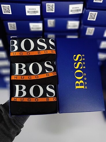 Hugo Boss Lüx 3Lü Boxer