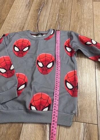 Gri Örme Örümcek Adam Baskılı eşofman takımı - Görsel 4