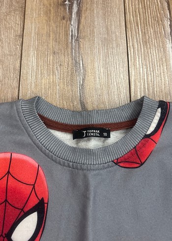 Gri Örme Örümcek Adam Baskılı eşofman takımı - Görsel 2