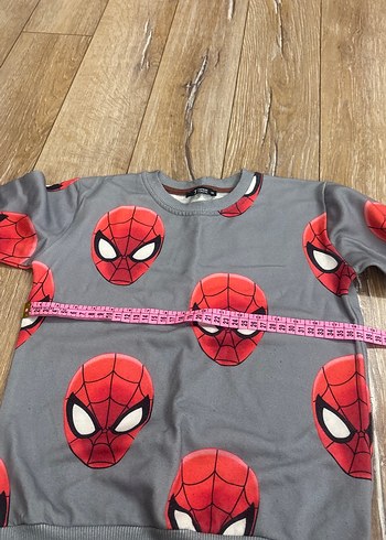 Gri Örme Örümcek Adam Baskılı eşofman takımı - Görsel 5