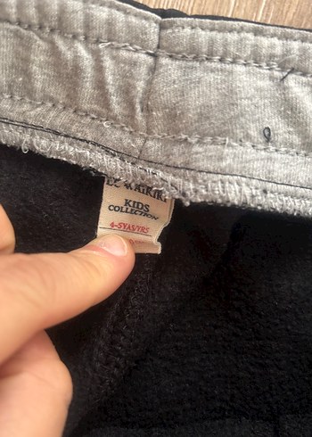 Erkek Siyah Rahat Kesim Eşofman Altı - Görsel 3