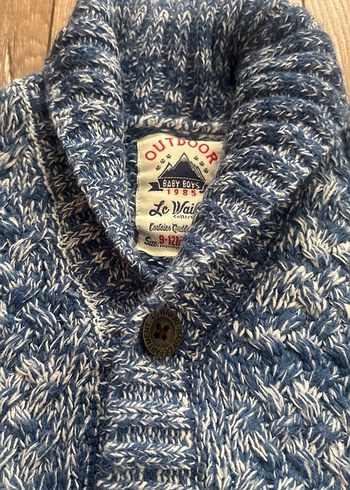 Gri Örgü Erkek Çocuk Hırka - Görsel 2