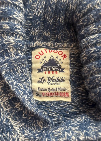 Gri Örgü Erkek Çocuk Hırka - Görsel 3