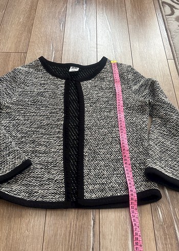 Gri Triko Hamile Hırka - Görsel 3