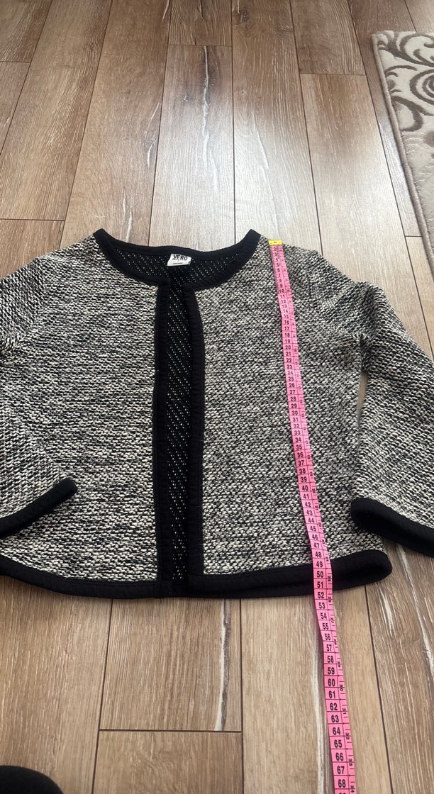 Gri Triko Hamile Hırka - Görsel 3