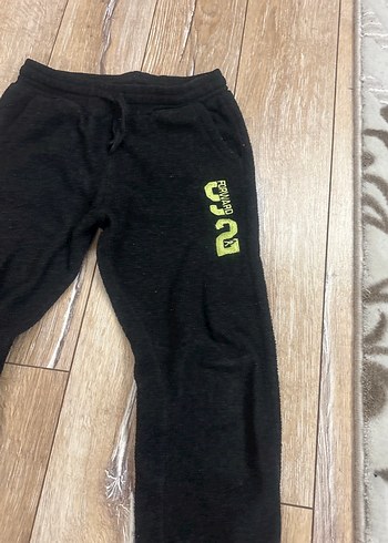 Siyah Erkek Çocuk Bol Kesim Eşofman Altı - Görsel 2