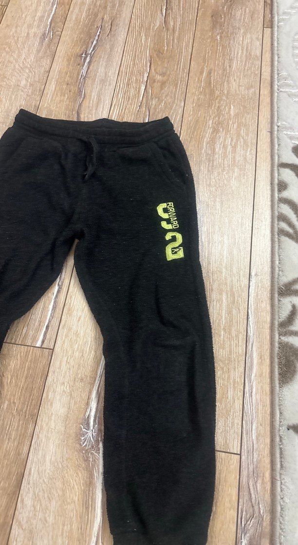 Siyah Erkek Çocuk Bol Kesim Eşofman Altı - Görsel 2