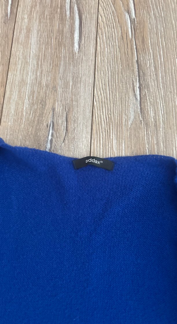 Mavi Triko Kolsuz Midi Yelek - Görsel 4