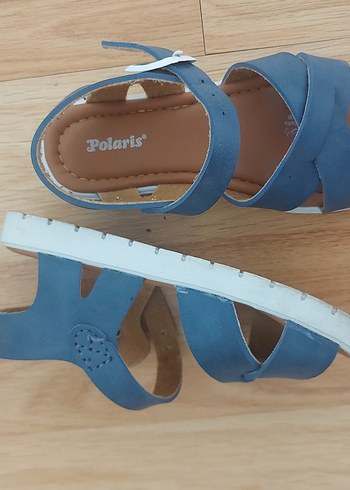 24 Beden Mavi çocuk Dolgu Topuklu Sandalet