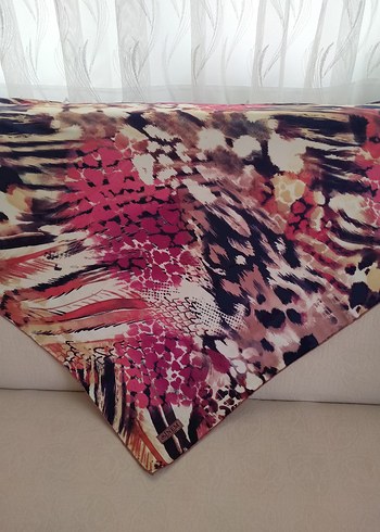 Pirinç Desenli İpek Görünümlü Kadın eşarp - Görsel 2