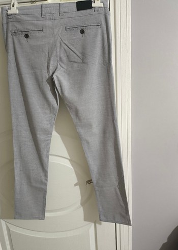 32 Beden gri Renk Gri Erkek Regular Fit Pantolon