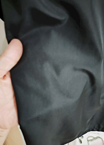 Uzun Siyah Fermuarlı Kadın Yağmurluk - Görsel 14