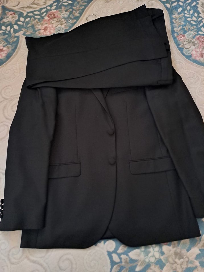 Erkek siyah Modern Klasik Takım Elbise - Görsel 5