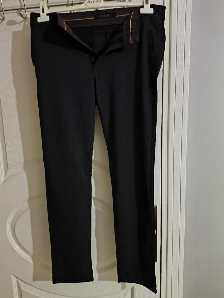 Siyah Regular Fit Erkek Pantolon - Görsel 2