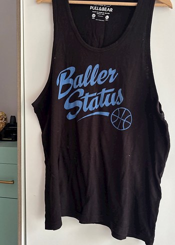 Erkek Siyah Baskılı atlet Tişört - Görsel 6