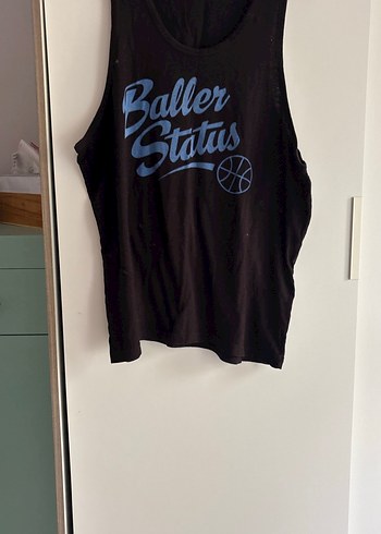 Erkek Siyah Baskılı atlet Tişört - Görsel 2