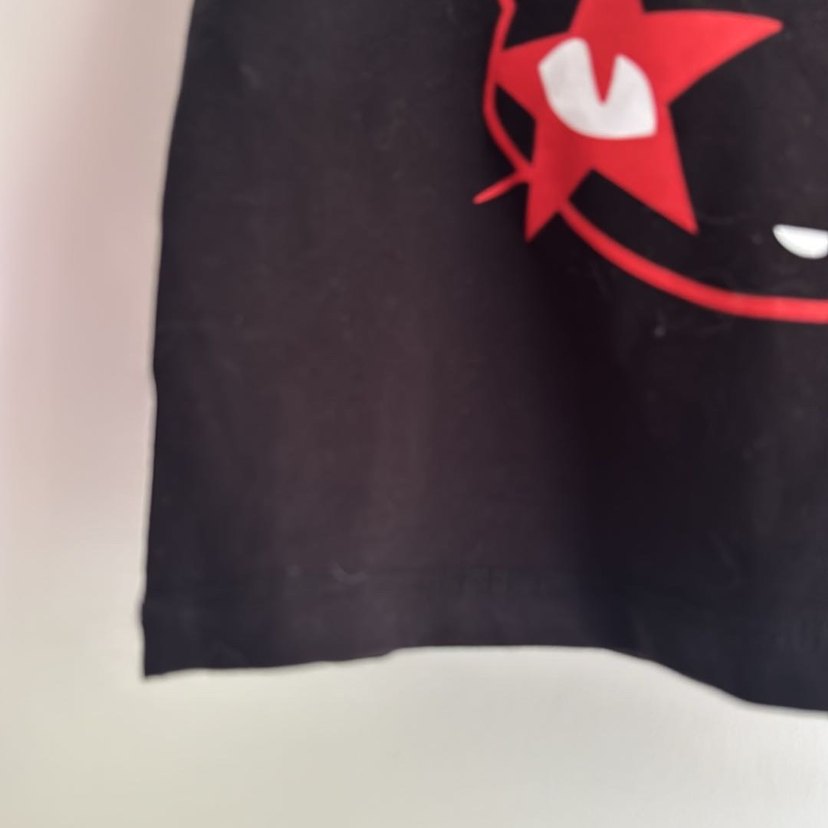 Kedili Kırmızı Baskılı Gotik Kedi Kıyafeti - Görsel 3