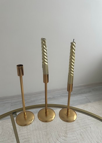 Ikea Gold Mumluk Uc Adet Samdan