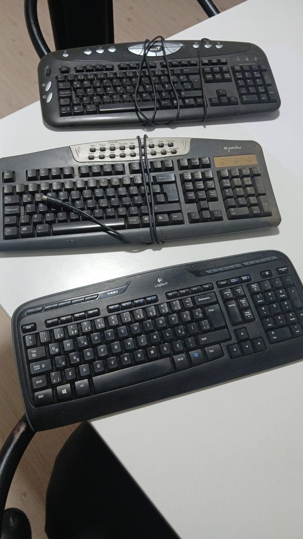 Siyah Kablolu Klavyeler Seti - Görsel 2