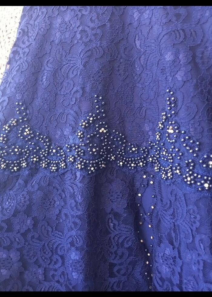 Şık kaliteli bir abiye danteli  kaliteli laylon dantel degil - Görsel 4