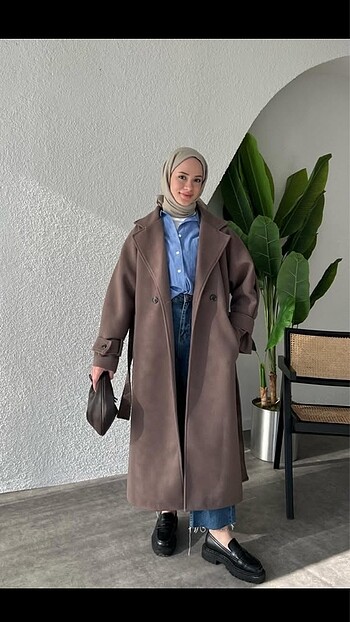 universal Beden kahverengi Renk Kadın Kaşe Kaban