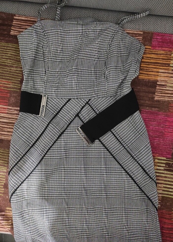 Ekose elbise - Görsel 2