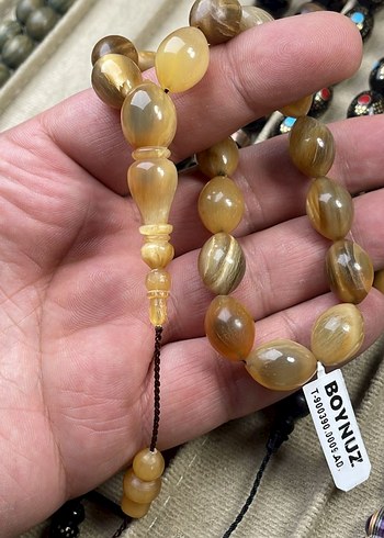 Doğal koç Boynuz Tesbih Özel El İşçiliği - Görsel 2