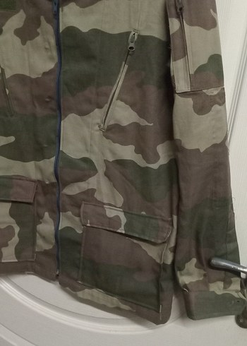 Haki Kamuflaj Fermuarlı Erkek Mont - Görsel 2