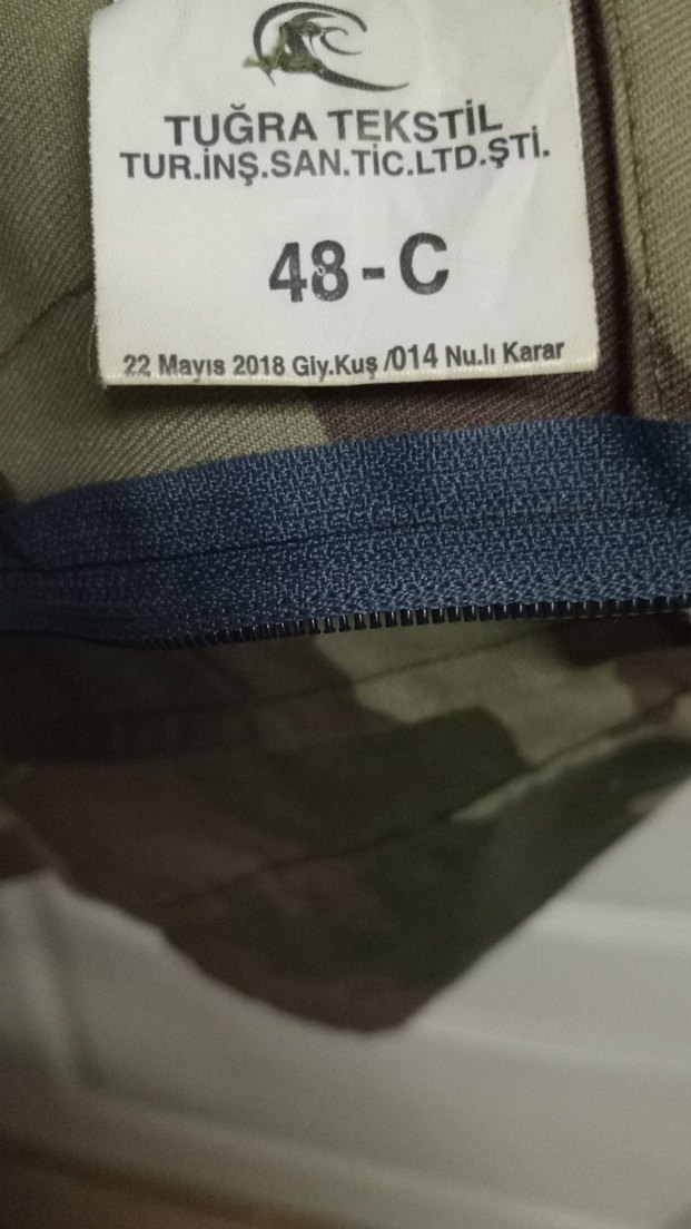 Haki Kamuflaj Fermuarlı Erkek Mont - Görsel 3