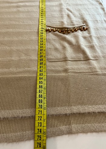 Bej Kadın Uzun Kollu Triko Kazak - Görsel 7