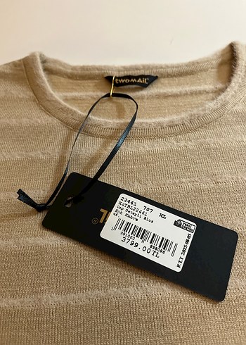 Bej Kadın Uzun Kollu Triko Kazak - Görsel 5