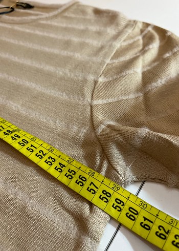 Bej Kadın Uzun Kollu Triko Kazak - Görsel 6