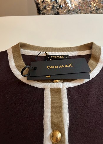 Düğmeli Kahverengi Kadın Hırka - Görsel 2