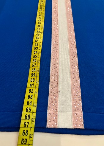 Mavi Uzun Kollu Kadın Tunik - Görsel 8