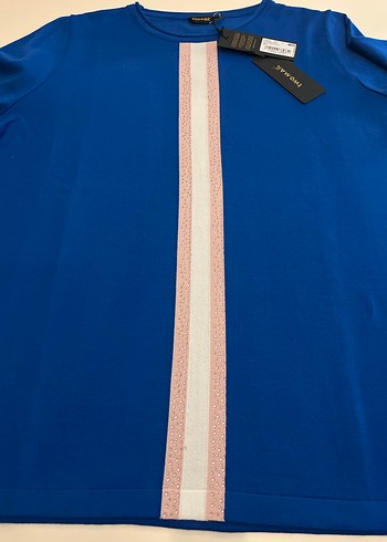 Mavi Uzun Kollu Kadın Tunik - Görsel 5