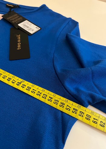 Mavi Uzun Kollu Kadın Tunik - Görsel 7