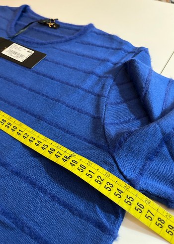 Mavi Triko Kadın Kazak - Görsel 5