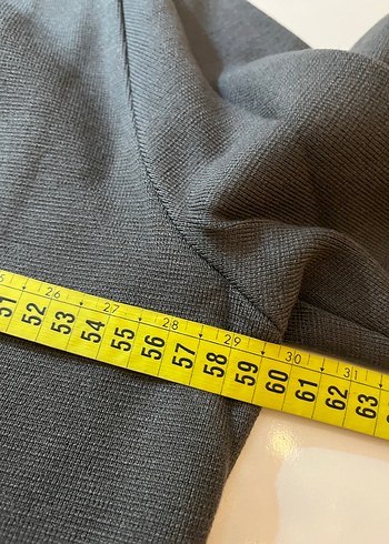 Düğmeli Siyah Midi Kadın Blazer - Görsel 5