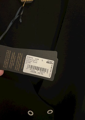 Siyah Düğmeli Kadın Uzun Blazer Ceket - Görsel 2