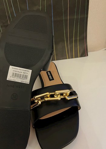 Nine West Nine West Siyah Tokalı Kadın Terlik