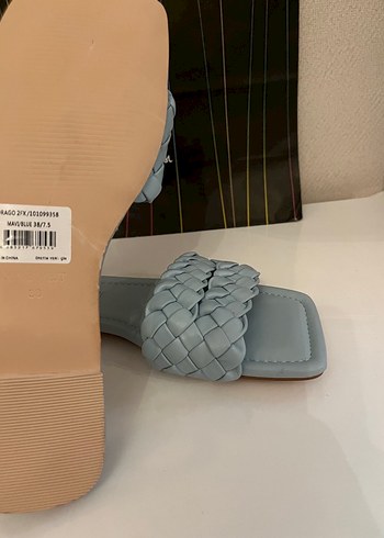 Nine West Bohem Gri Örgülü Kadın Terlik