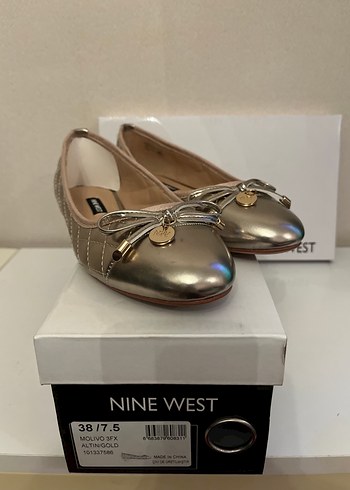 Nine West Nine West Bej Parlak Kemerli Kadın Babet