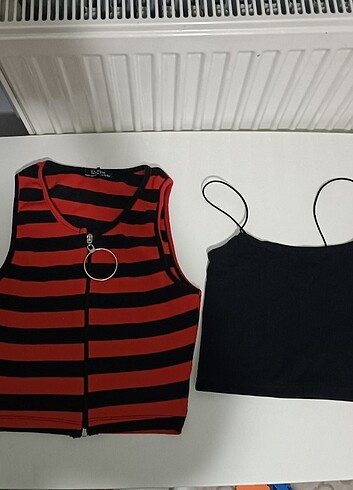 Büstiyer askılı crop