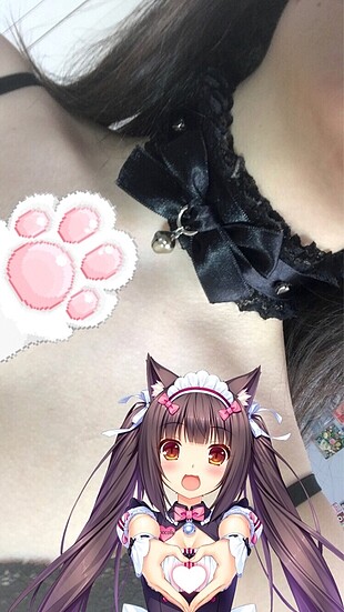 neko choker (cosplay için kullanılabilir)