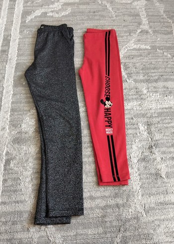 5 Yaş Beden kırmızı Renk Kız Çocuk Kırmızı ve gri Street Wear Pantolonlar