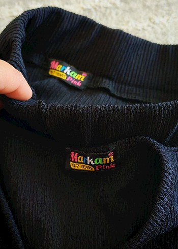 Siyah Örgü Kısa Kollu V Yaka takım - Görsel 5