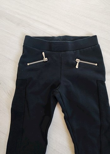 Kız Çocuk Lacivert Denim Taytlar - Görsel 3