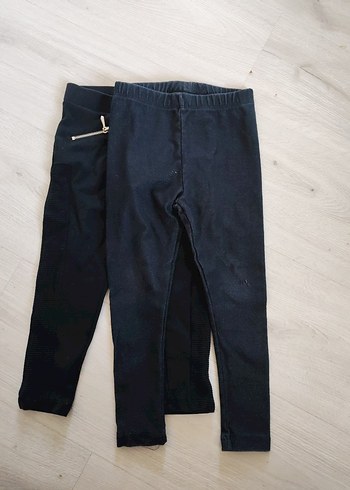 Kız Çocuk Lacivert Denim Taytlar - Görsel 6