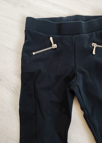 Kız Çocuk Lacivert Denim Taytlar - Görsel 2