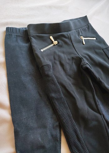 Kız Çocuk Lacivert Denim Taytlar - Görsel 5